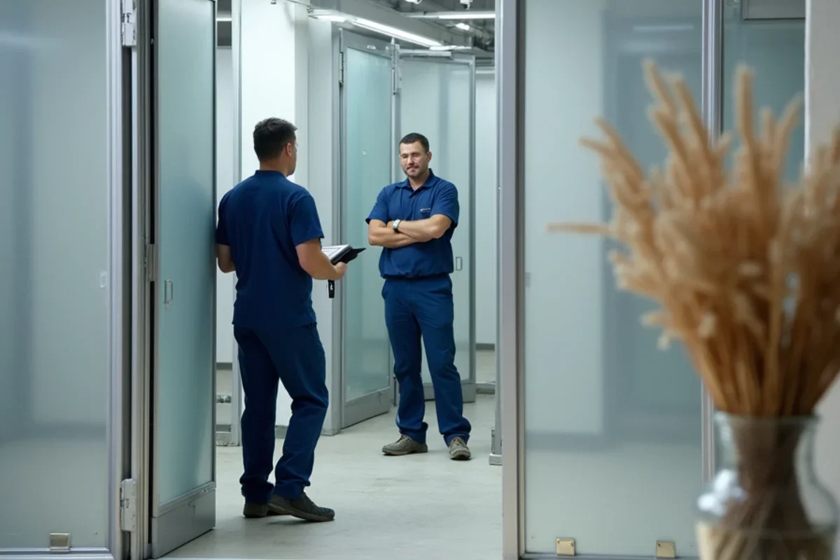 Cleanroom containment barriers allowing business operations during restoration