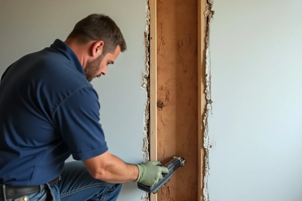 Water damage restoration in Orlando: flood cut drywall procedure